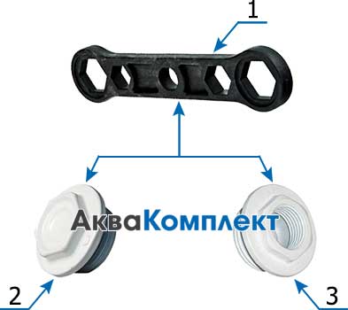 Ключ накидной пластиковый