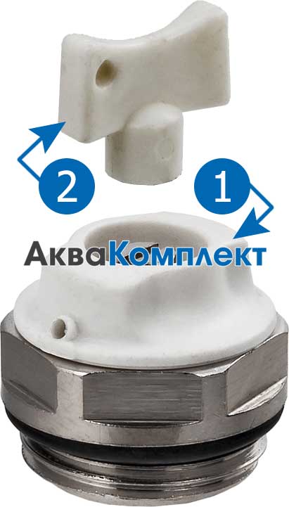 Кран Маевского с ключом